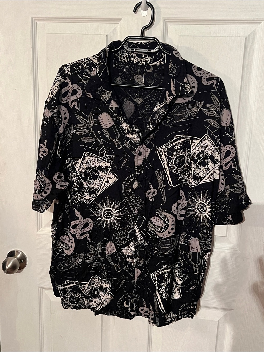 Cosmic Witchy Occult Men’s Button Up - XL